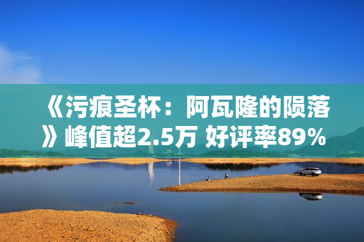 《污痕圣杯：阿瓦隆的陨落》峰值超2.5万 好评率89%