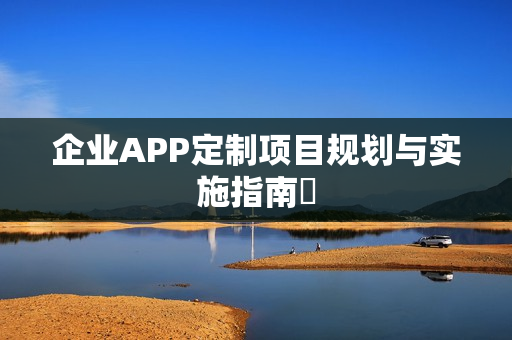 企业APP定制项目规划与实施指南‌