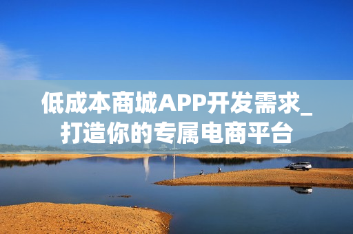 低成本商城APP开发需求_打造你的专属电商平台