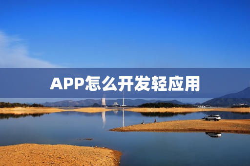 APP怎么开发轻应用