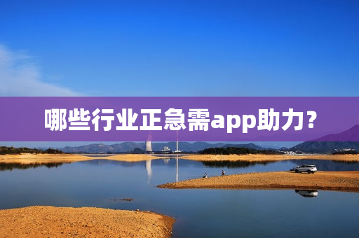 哪些行业正急需app助力？