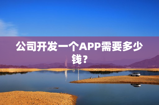 公司开发一个APP需要多少钱？