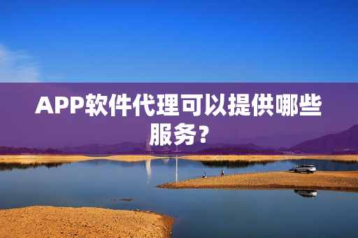 APP软件代理可以提供哪些服务？