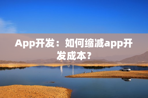 App开发：如何缩减app开发成本？