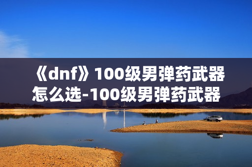 《dnf》100级男弹药武器怎么选-100级男弹药武器选择指南