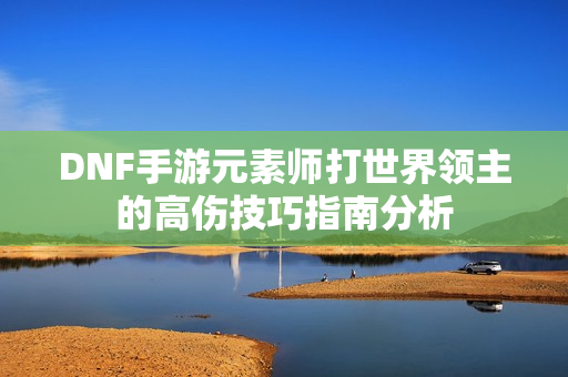 DNF手游元素师打世界领主的高伤技巧指南分析