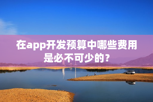 在app开发预算中哪些费用是必不可少的？