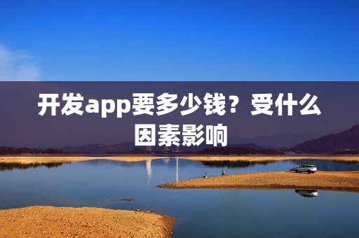 开发app要多少钱？受什么因素影响