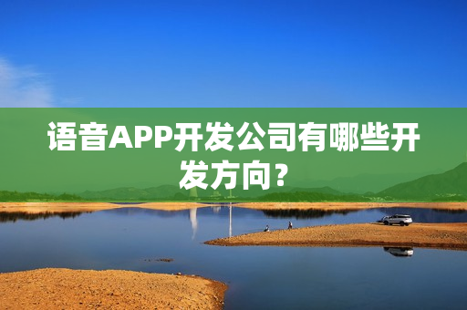 语音APP开发公司有哪些开发方向？