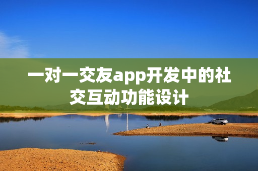 一对一交友app开发中的社交互动功能设计