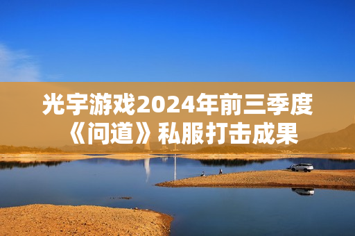 光宇游戏2024年前三季度《问道》私服打击成果