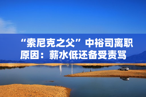 “索尼克之父”中裕司离职原因：薪水低还备受责骂