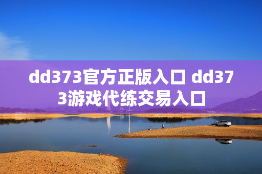 dd373官方正版入口 dd373游戏代练交易入口