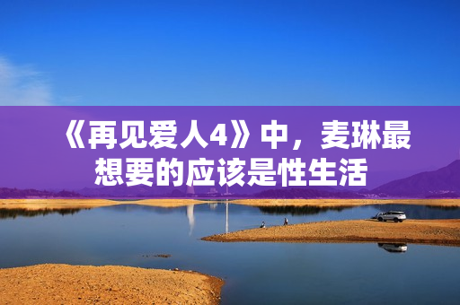 《再见爱人4》中，麦琳最想要的应该是性生活