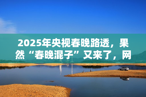 2025年央视春晚路透，果然“春晚混子”又来了，网友：有他就不看