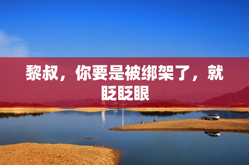 黎叔,你要是被绑架了,就眨眨眼 黎叔,你要是被绑架了,就眨眨眼