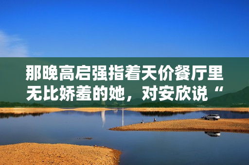 那晚高启强指着天价餐厅里无比娇羞的她，对安欣说“我是我，小兰