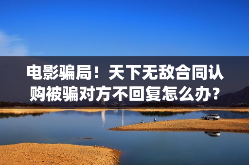 电影骗局！天下无敌合同认购被骗对方不回复怎么办？怎么追回资金？——抵制耐克(骗局改编电影)