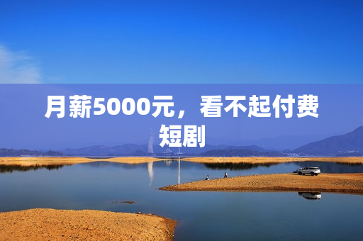 月薪5000元，看不起付费短剧