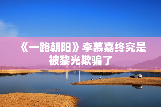 《一路朝阳》李慕嘉终究是被黎光欺骗了