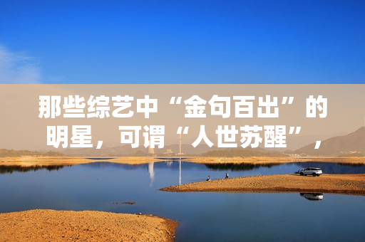 那些综艺中“金句百出”的明星,可谓“人世苏醒”,谁的发声最冷艳? 那些综艺中“金句百出”的明星,可谓“人世苏醒”,谁的发声最冷艳?