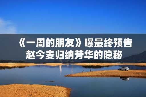 《一周的朋友》曝最终预告 赵今麦归纳芳华的隐秘