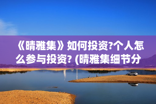 《晴雅集》如何投资?个人怎么参与投资? (晴雅集细节分析)