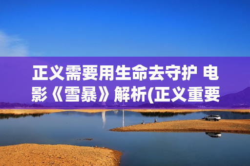 正义需要用生命去守护 电影《雪暴》解析(正义重要还是生命重要)
