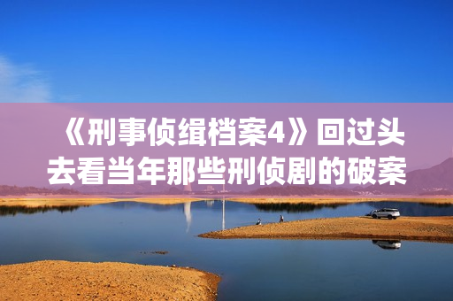 《刑事侦缉档案4》回过头去看当年那些刑侦剧的破案手法(刑事侦缉档案1)