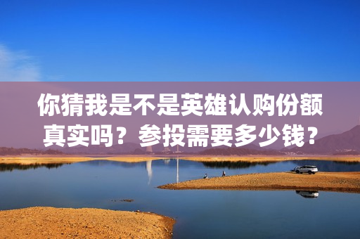 你猜我是不是英雄认购份额真实吗？参投需要多少钱？(你猜我是不是英雄剧情介绍)