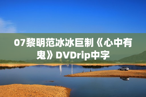 07黎明范冰冰巨制《心中有鬼》DVDrip中字