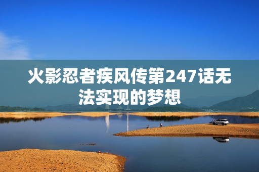 火影忍者疾风传第247话无法实现的梦想
