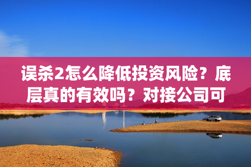 误杀2怎么降低投资风险？底层真的有效吗？对接公司可靠吗？(误杀2角色介绍)