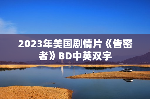 2023年美国剧情片《告密者》BD中英双字