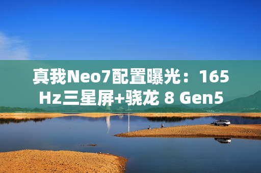 真我Neo7配置曝光：165Hz三星屏+骁龙 8 Gen5