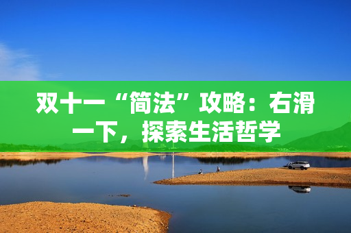 双十一“简法”攻略：右滑一下，探索生活哲学
