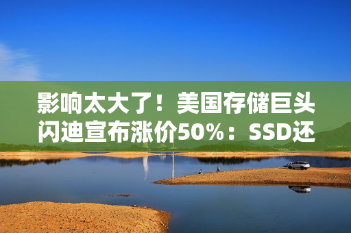影响太大了！美国存储巨头闪迪宣布涨价50%：SSD还得涨价