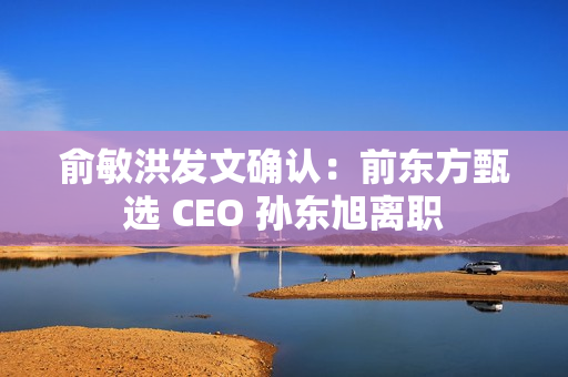 俞敏洪发文确认：前东方甄选 CEO 孙东旭离职