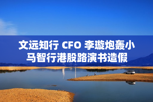 文远知行 CFO 李璇炮轰小马智行港股路演书造假