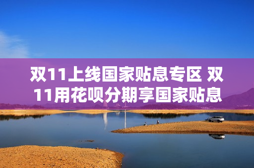 双11上线国家贴息专区 双11用花呗分期享国家贴息