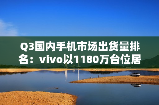 Q3国内手机市场出货量排名：vivo以1180万台位居第一