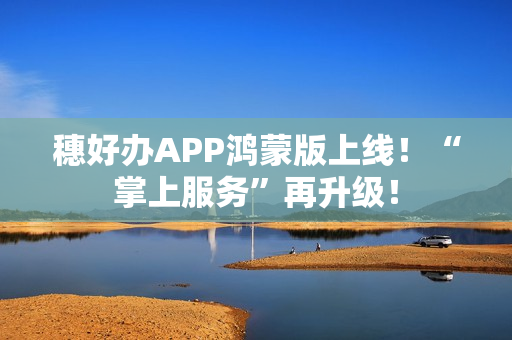 穗好办APP鸿蒙版上线！“掌上服务”再升级！