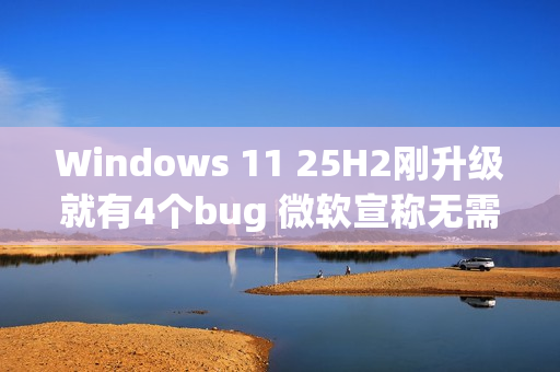 Windows 11 25H2刚升级就有4个bug 微软宣称无需担心