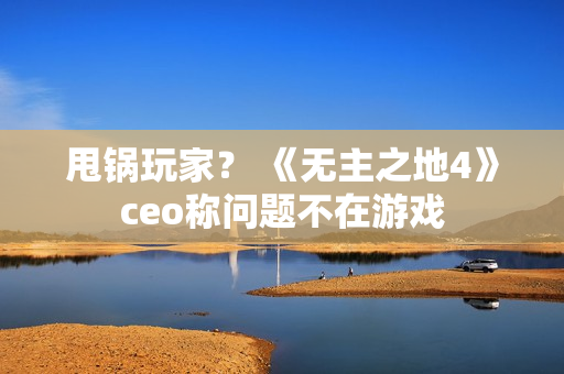 甩锅玩家? 《无主之地4》ceo称问题不在游戏 甩锅玩家? 《无主之地4》ceo称问题不在游戏