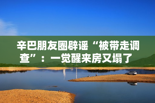 辛巴朋友圈辟谣“被带走调查”：一觉醒来房又塌了 这届编剧想象力值得点赞
