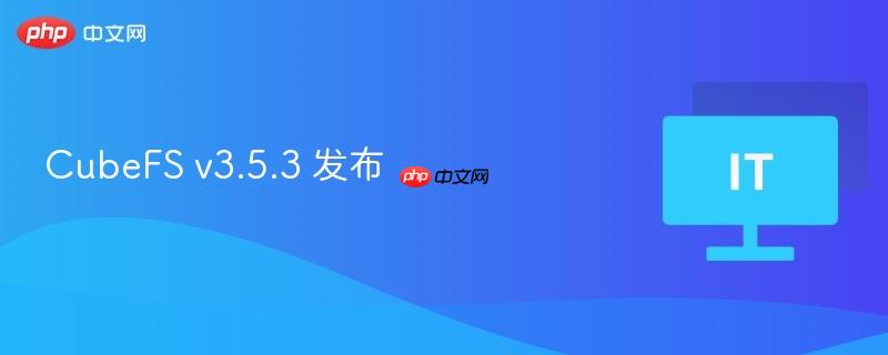 CubeFS v3.5.3 发布
