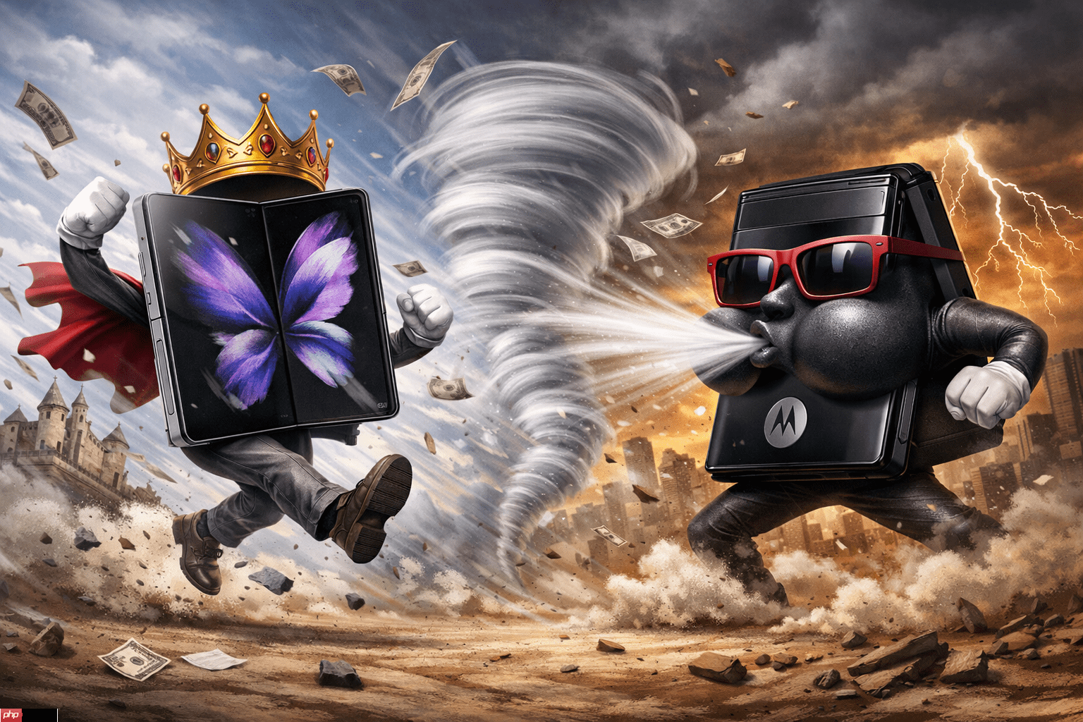 摺叠机王者大风吹?三星最强劲敌Motorola Razr Fold传将挑战Z Fold 8