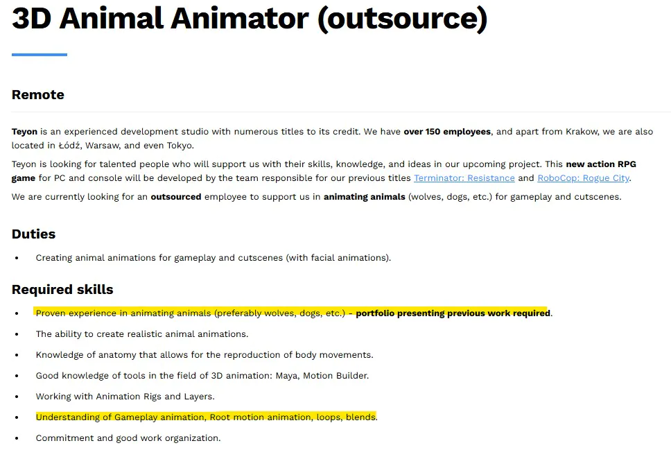 《机械战警：暴戾都市》开发商正打造一款动作RPG 可能是《第一滴血》