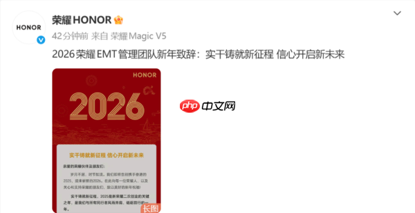 荣耀发布新年致辞:2025是新荣耀二次创业的关键之年