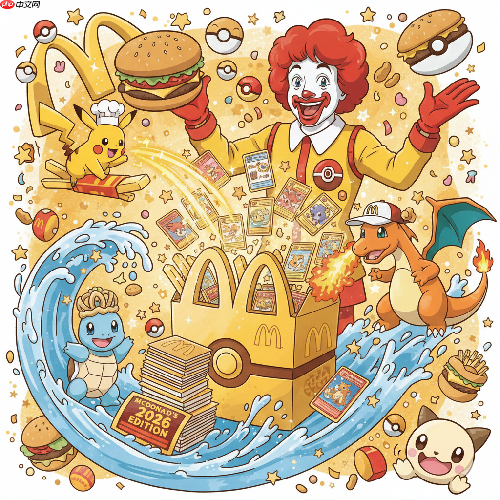 欢庆辉煌30载!《宝可梦》集换式卡牌麦当劳週年限定包2026上市